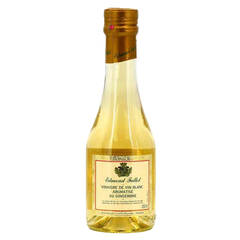 Edmond Fallot — Vinaigre de Vin Blanc au Gingembre Artisanal (250ml) – Château Vert l'art du terroir